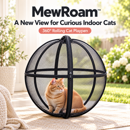 MewRoam™ 360° Rolling Cat Playpen